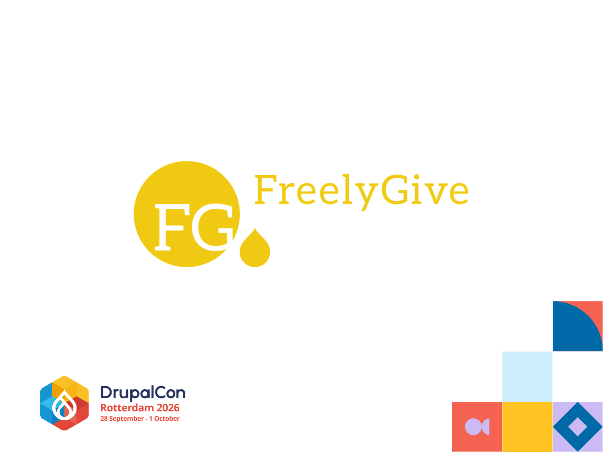 FreelyGive supporting Drupal Con Rotterdam 2026