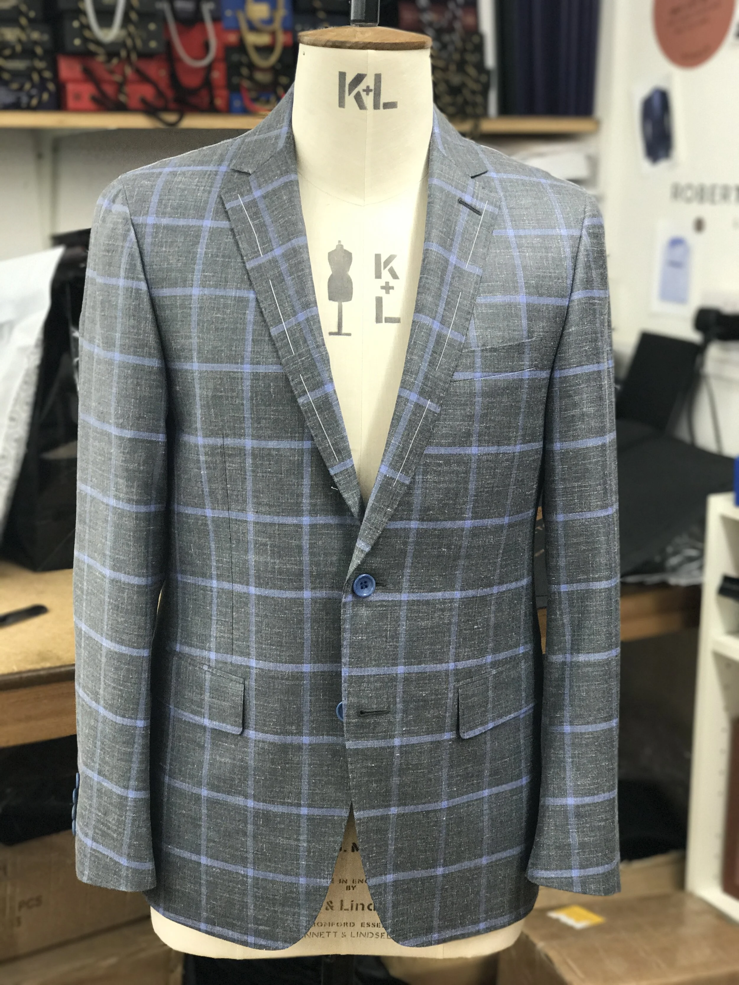 Bespoke Linen & Wool Jacket by Roberto Revilla London