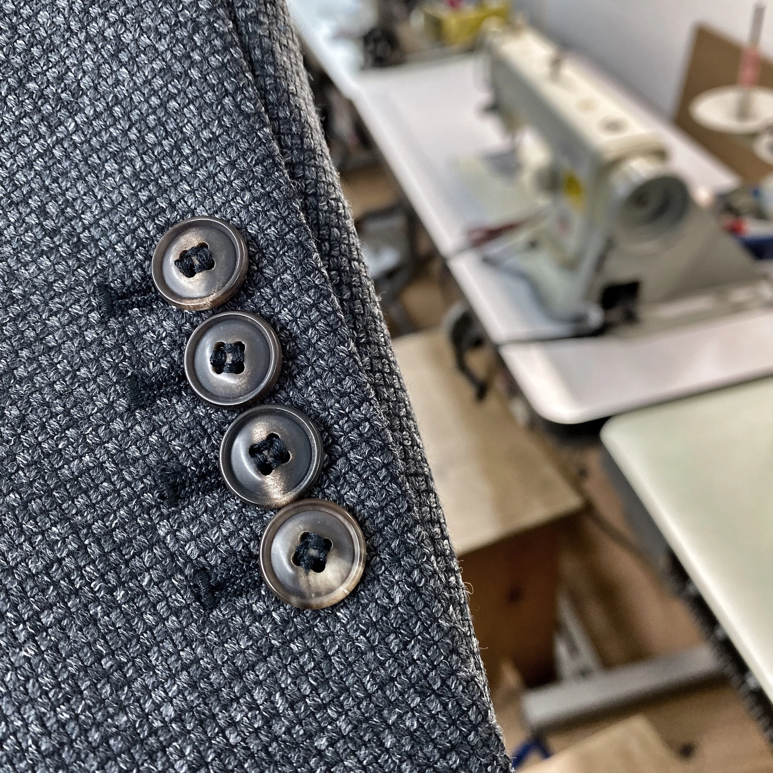 Grey Bespoke Jacket by Roberto Revilla London