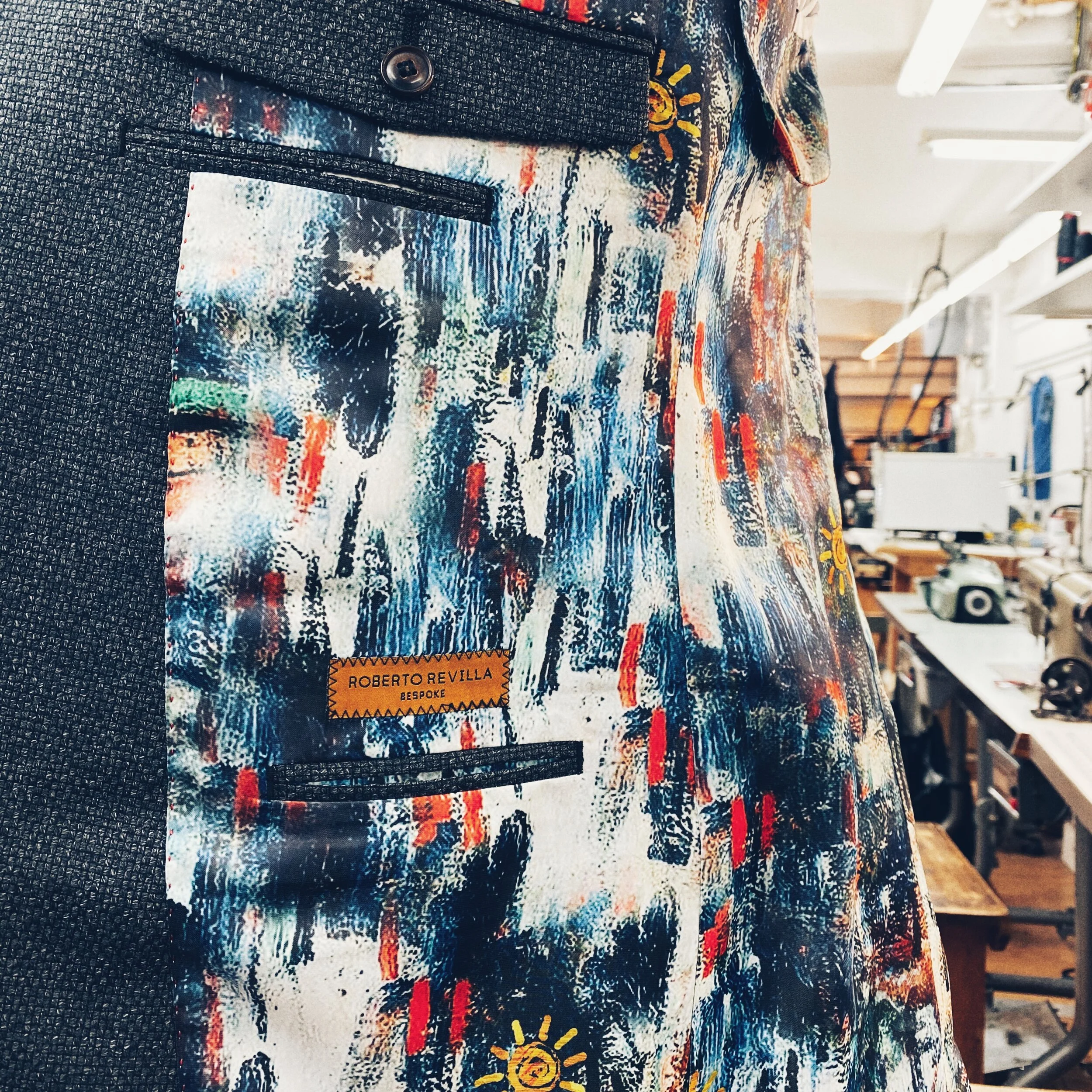 Grey Bespoke Jacket by Roberto Revilla London