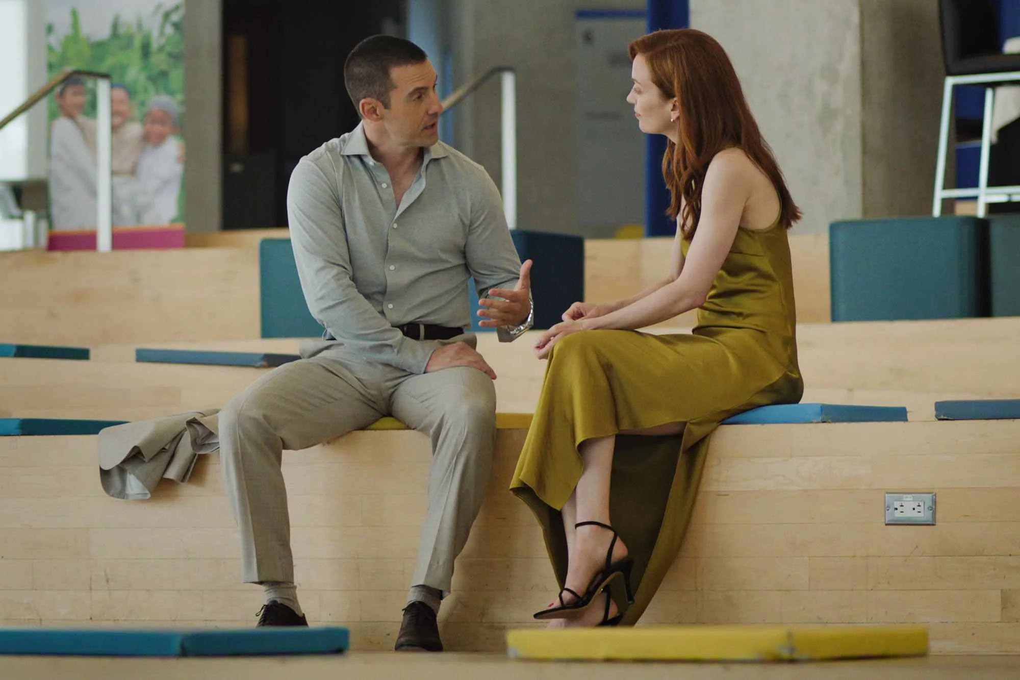 Milo Ventimiglia and Britt Lower in the Netflix thriller Harlan Coben's I Will Find You