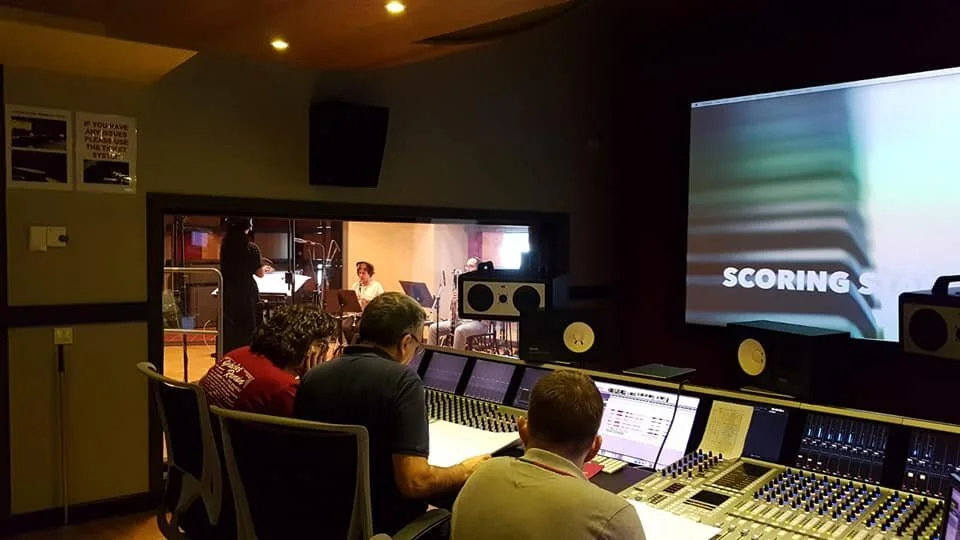 AKSS studio Valencia, work in progress, working alongside with film composer Lucio Godoy &amp; sound engineer Pablo Schuller