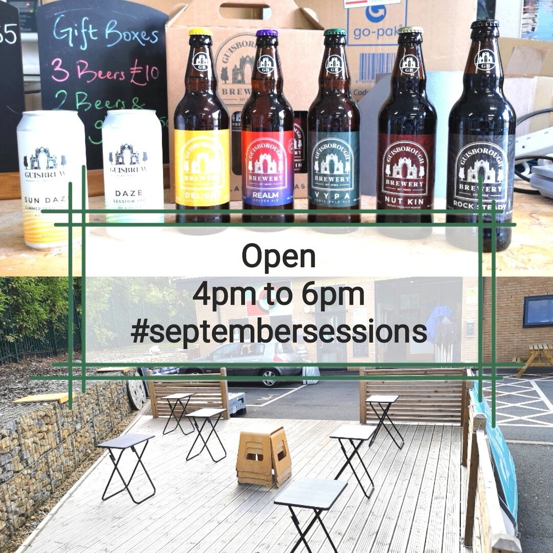Good afternoon all,

Open for Friday early evening pints and take out 4pm to 6pm.

#guisbrew #septembersessions #sunisstillwarm #fridayfeeling #🍻