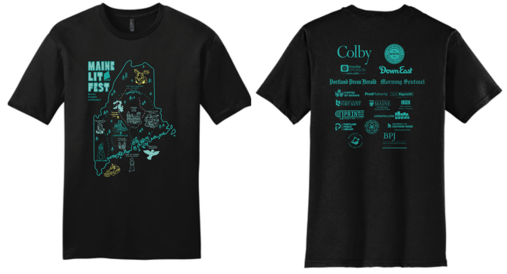 Maine Lit Fest Shirt in Black