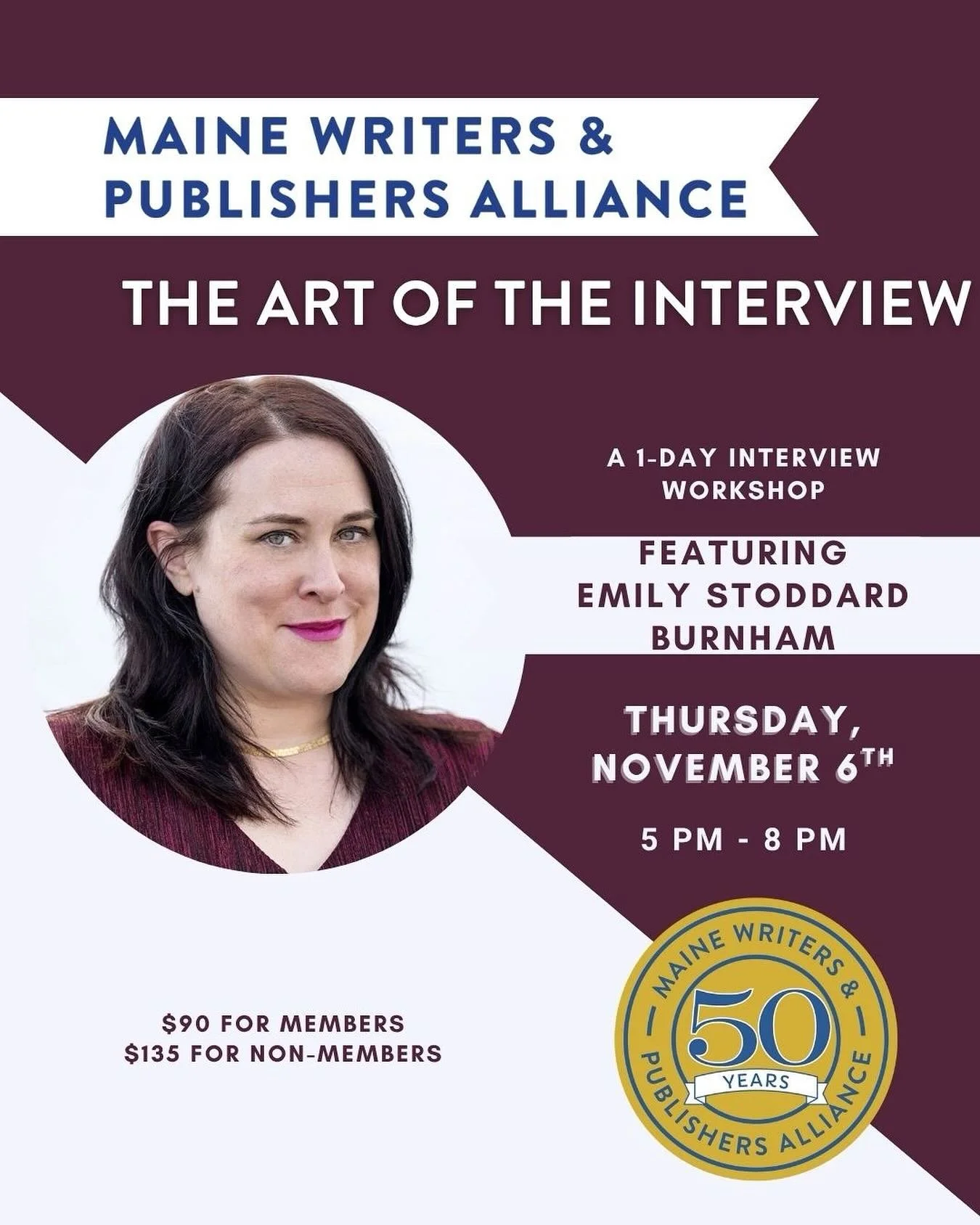 Can&rsquo;t miss this incredible one day workshop with @instaburnham ! 

Join journalist and writer Emily Burnham for a one-day workshop that will equip you with lots of new skills to make the most out of your interviews. Whether it&rsquo;s 20 minute