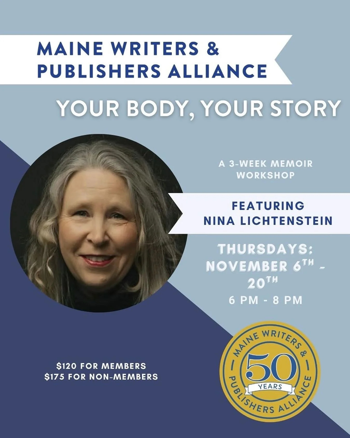 We hope you&rsquo;ll join us for this wonderful upcoming memoir workshop with @vikingjewess ! 

Our body is the most reliable record-keeper of life experiences, much more so than our brain and what we like to call &ldquo;memory.&rdquo; For writers, o