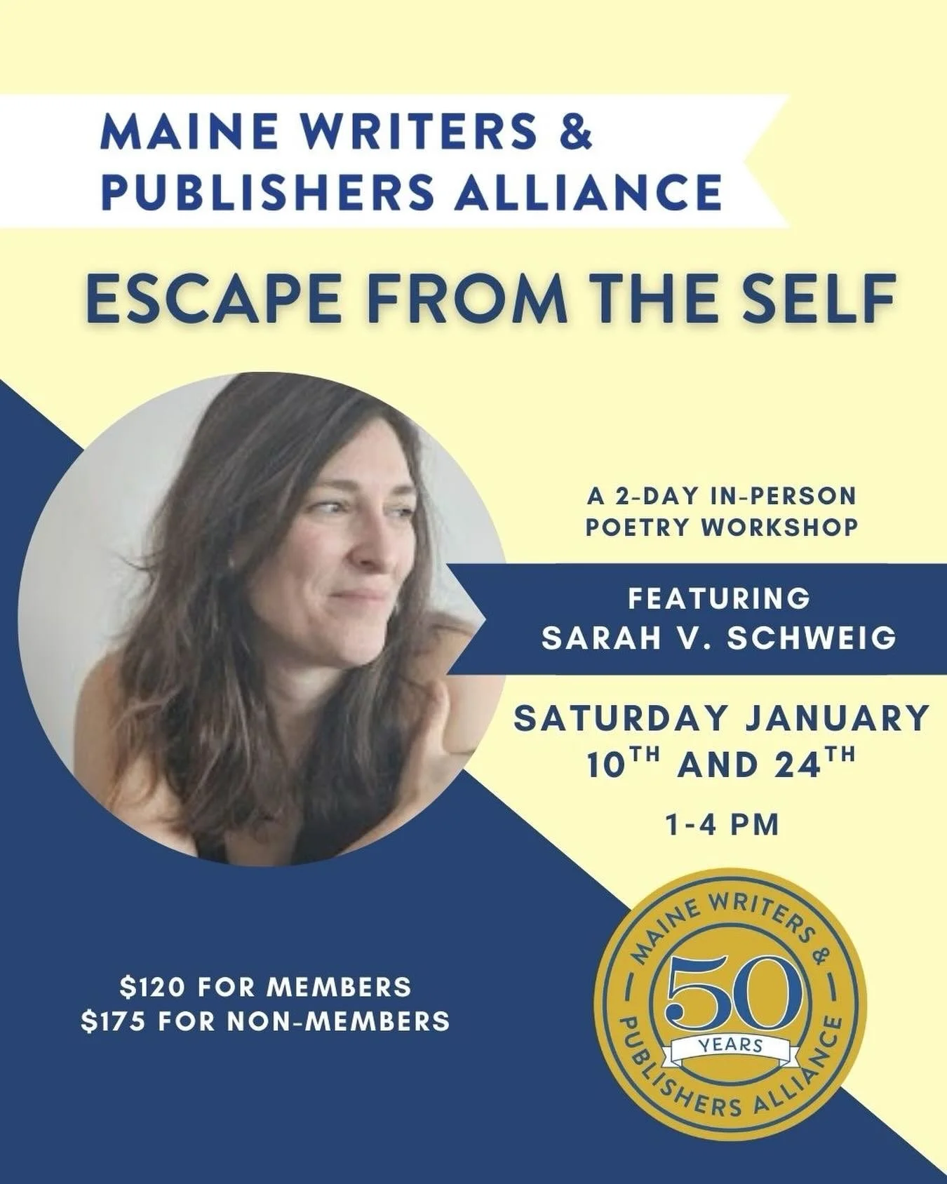 We are so glad to welcome back @sarahvschweig for another workshop this winter! 

In &ldquo;Tradition and the Individual Talent,&rdquo; T.S. Eliot wrote: &ldquo;Poetry is not a turning loose of emotion, but an escape from emotion; it is not the expre