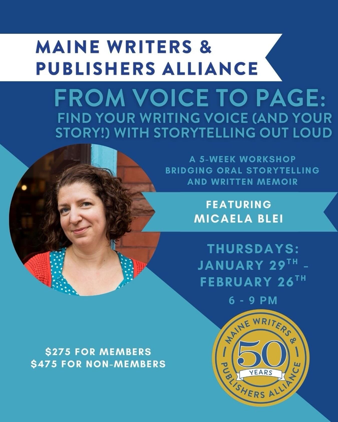 Coming soon with @micaelablei_stories ! 

&ldquo;Writing voice&rdquo; can feel elusive and intimidating, but storytelling offers us a powerful pathway to finding it. Understanding ourselves out loud, with others, can be the key to a vital, engaging v