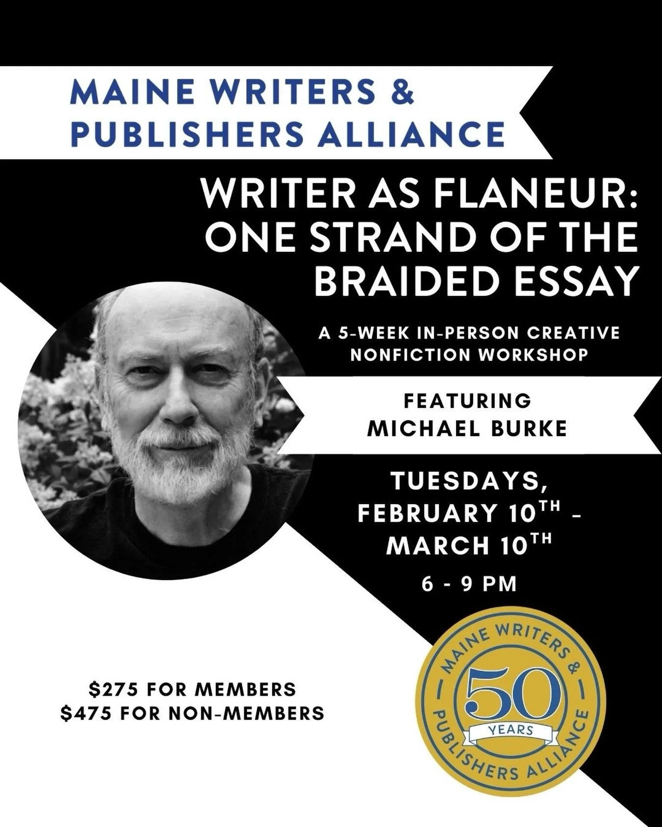 This five-week workshop will introduce participants to the tradition of the writer as flaneur &ndash; an idler, a wanderer; and to a specific subset of the essay, the braided essay. The&nbsp;hope/goal is that the former will lead to the latter, after