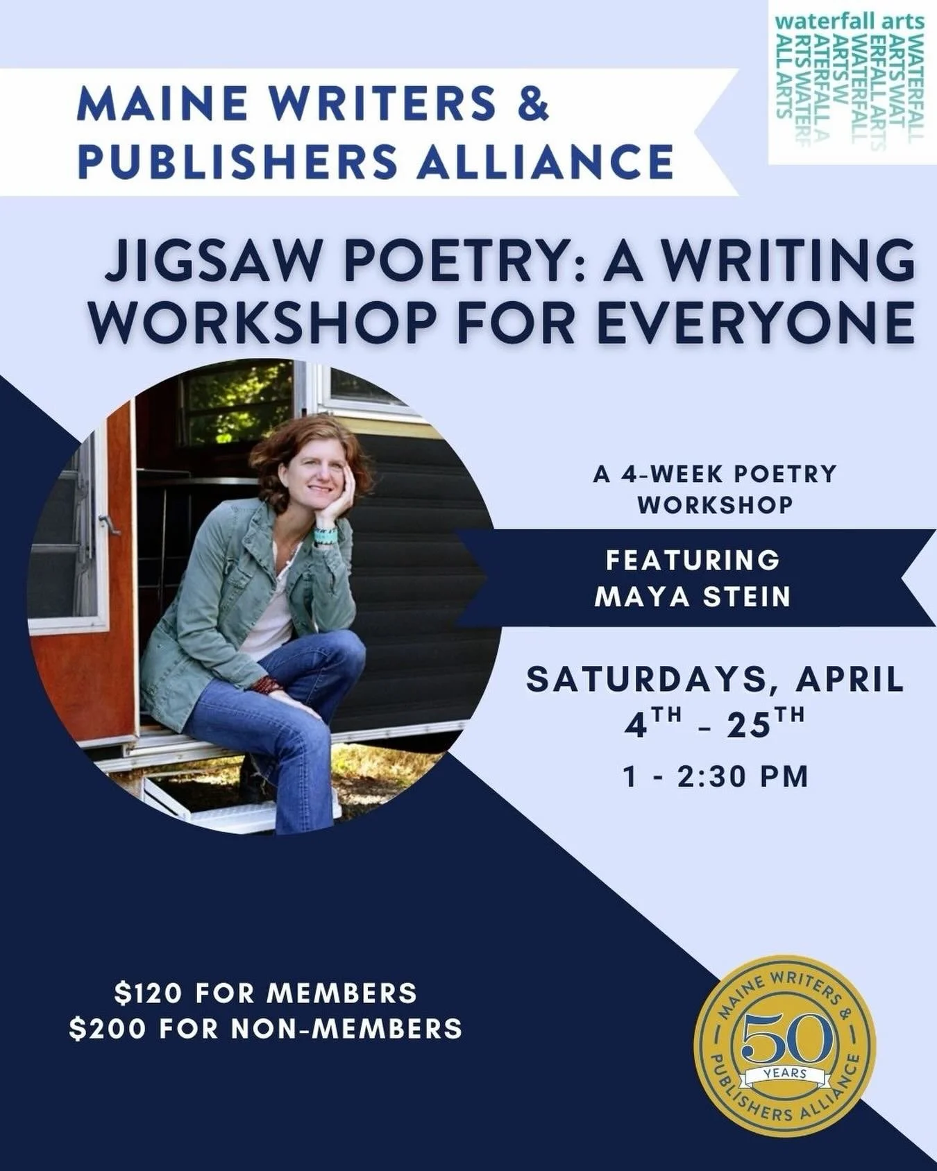 Upcoming workshop with @waterfallarts and @mayastein ! 

This unique writing activity invites participants to compose a new piece of writing through the assembly of disparate lines. How&nbsp;it will work: Participants will bring a collection of 10-25