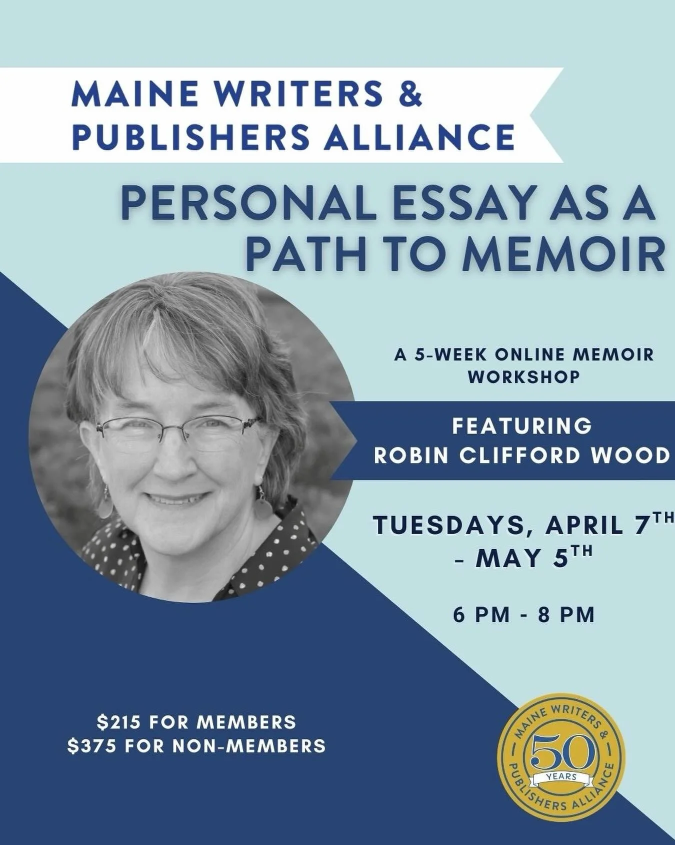 UPCOMING WORKSHOP with Robin Clifford Wood! 

Every life contains valuable stories, but how do we tell them? Whether you have written extensively about your personal history or you are new to the project of memoir, you will benefit from lifting parti