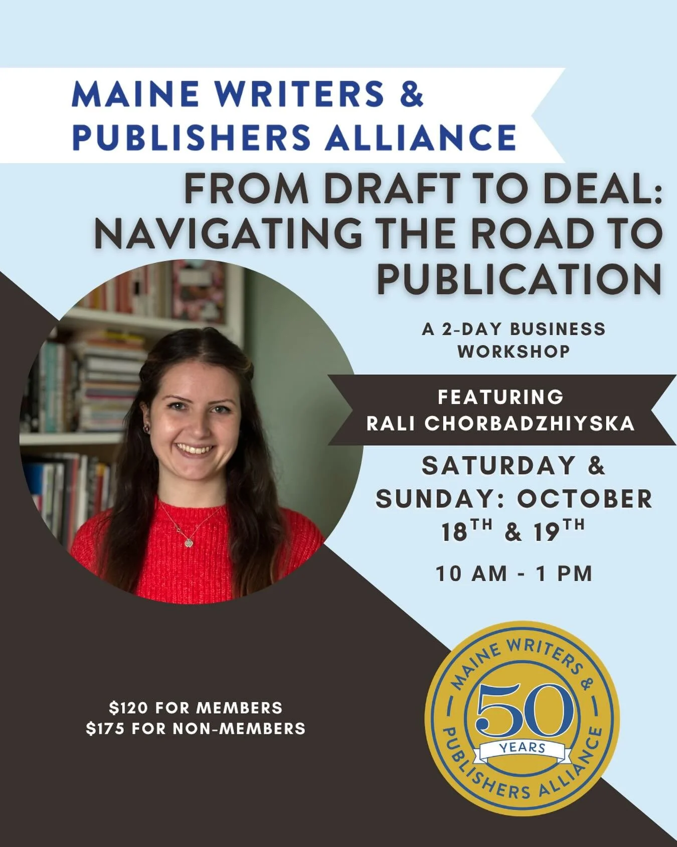 The last of our Spring Workshops before those of summer begin! ☀️

A practical, hands-on workshop to help writers move confidently from a polished manuscript toward submission. In this updated edition of Draft to Deal, freelance editor Rali Chorbadzh