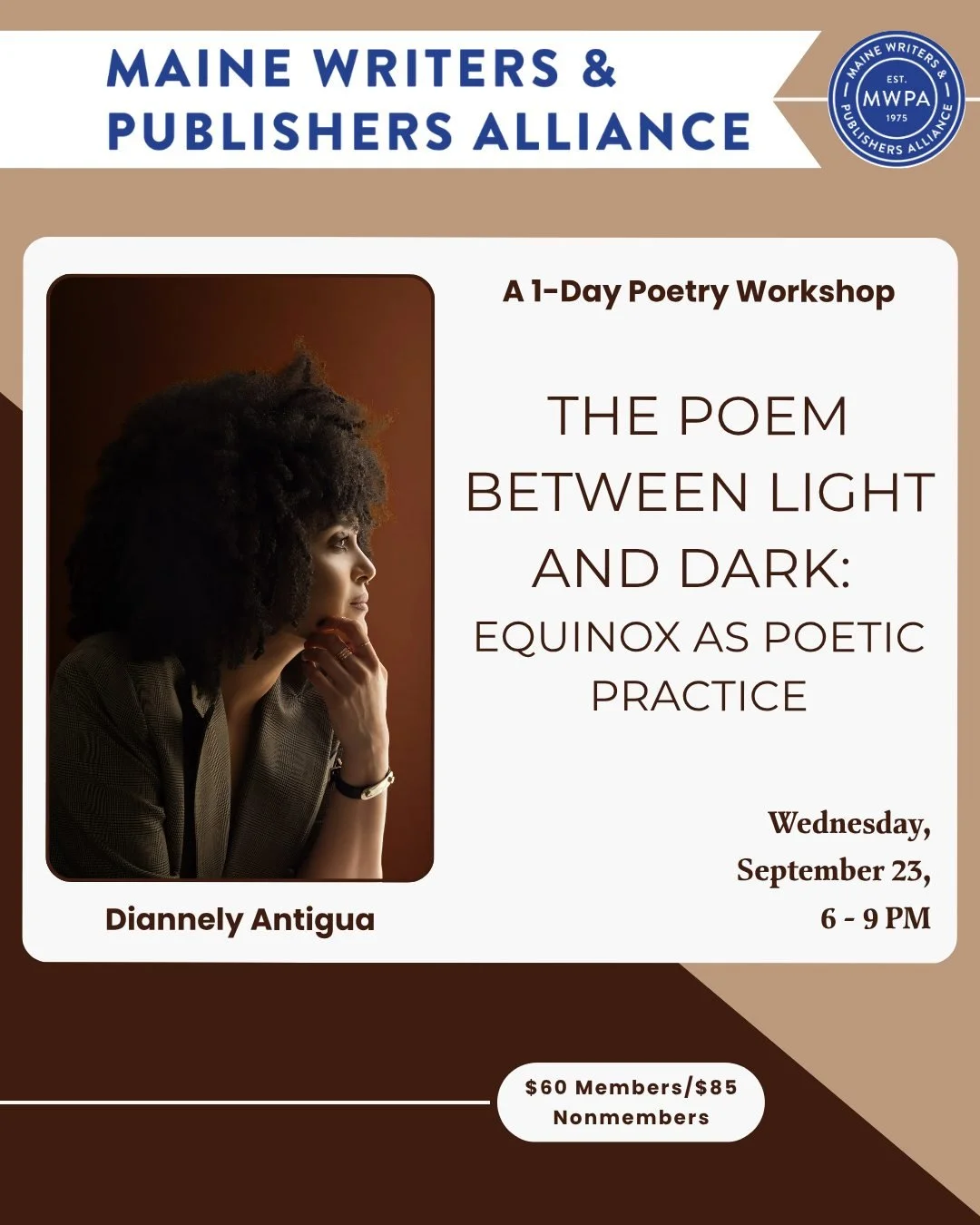 At the autumnal equinox, the light and dark meet in balance. One season reaches its edge, and another begins its slow turning inward.

In this generative poetry workshop, we will explore the equinox as a poetic practice: a way of writing through thre
