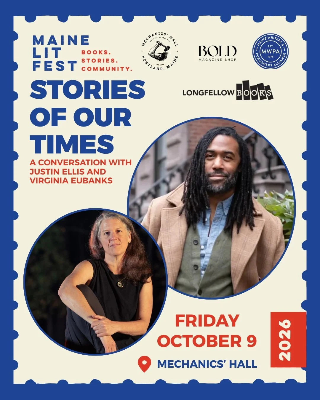 Please join Longfellow Books, the MWPA, and Mechanics&rsquo; Hall for a conversation for these times with longform nonfiction writers Justin Ellis and Virginia Eubanks. The conversation will be moderated by editor and radio and podcast producer Theo 