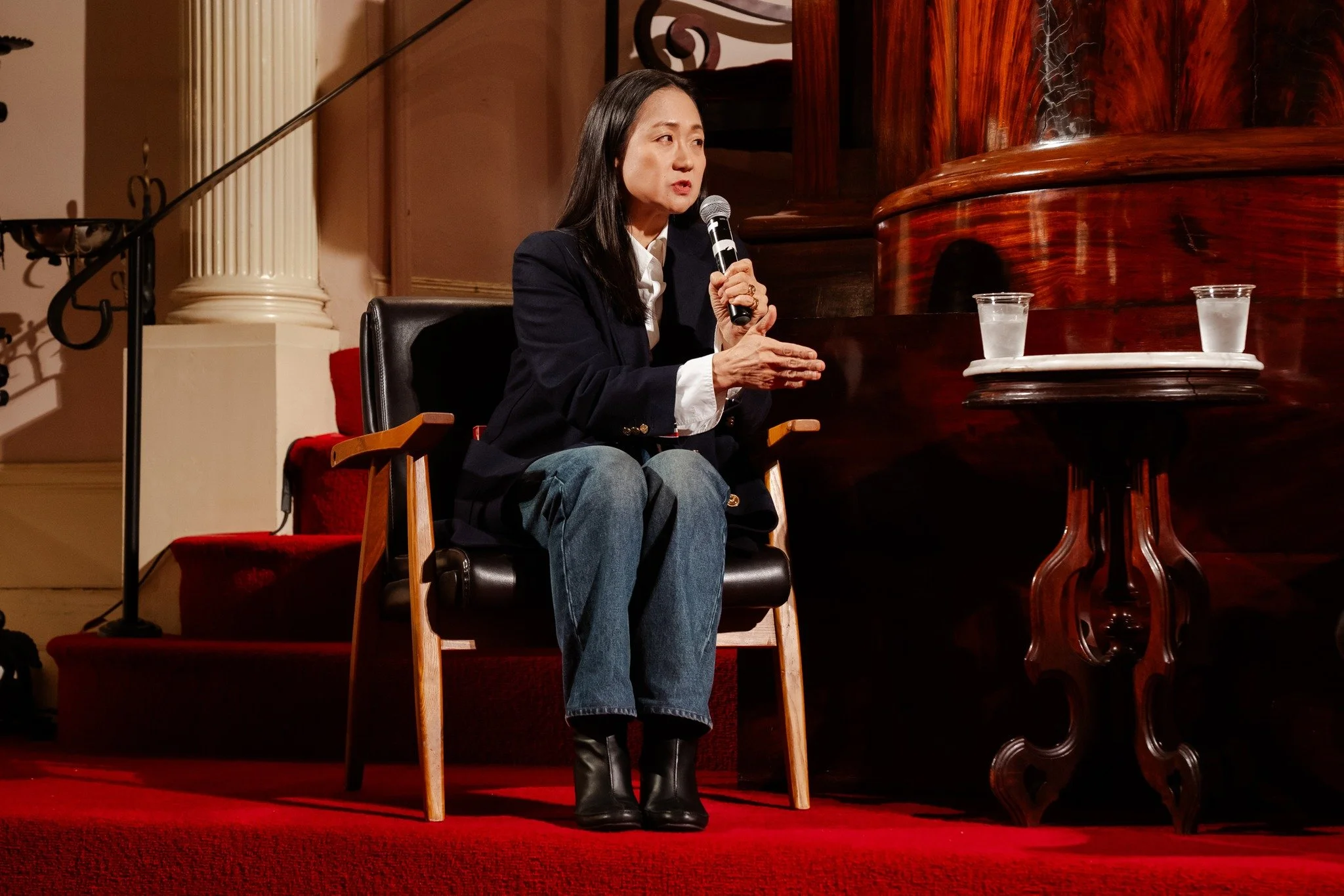 What a delight and honor to host Min Jin Lee in conversation with Richard Russo at the Maine Lit Fest this past Saturday night. Thanks to everyone who packed First Parish to celebrate Lee's dazzling new novel, AMERICAN HAGWON. We are so grateful ther