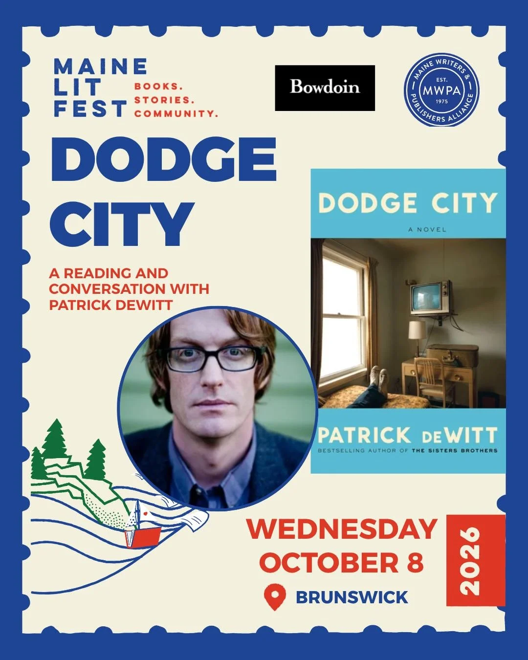 There's still time to RSVP for an evening of reading and conversation with Patrick deWitt!

Patrick deWitt is the author of the novels French Exit (a national bestseller), The Sisters Brothers (a New York Times bestseller short-listed for the Booker 
