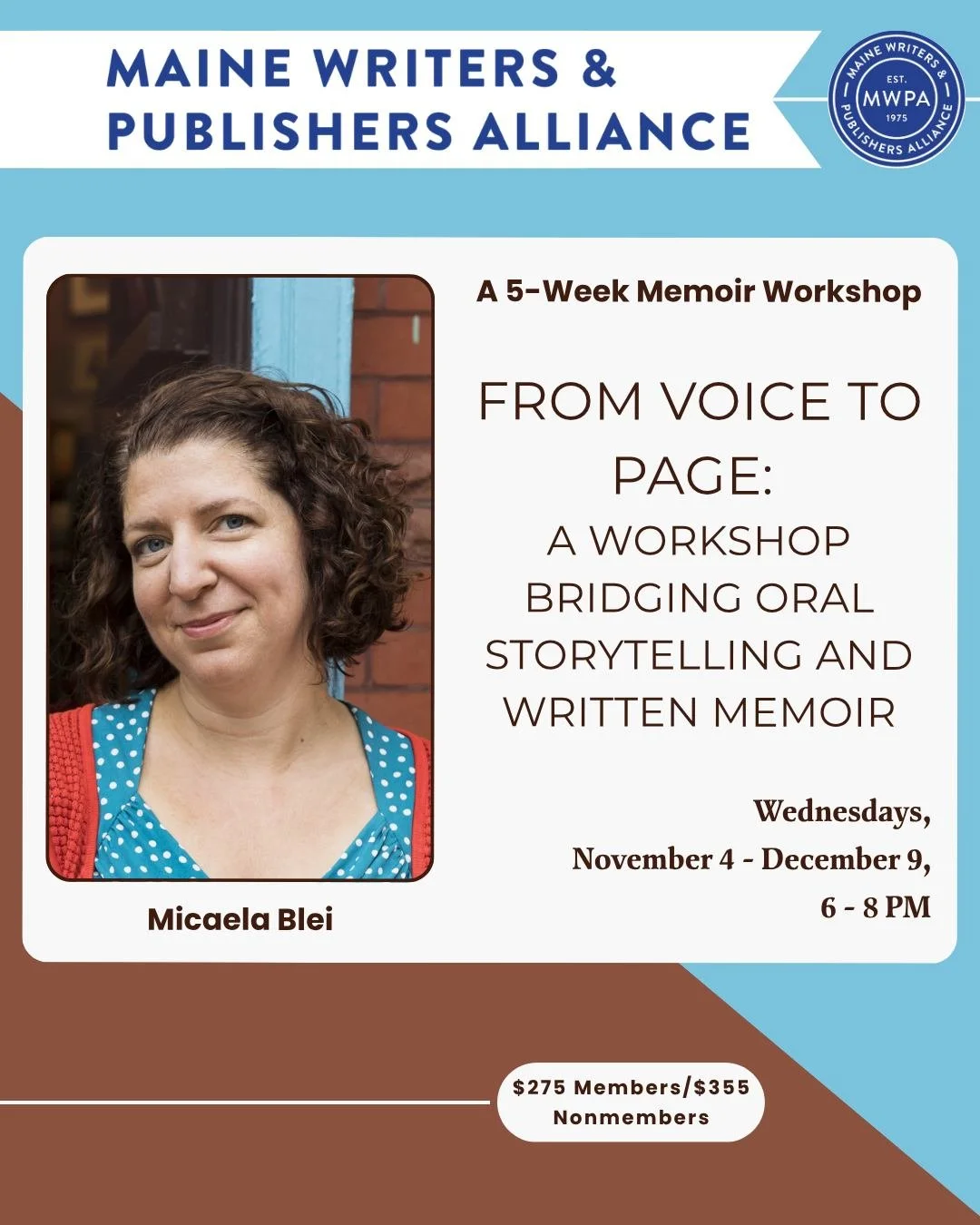 Storytelling is an art form AND a powerful creative tool for our writing lives. In this lively, collaborative course, you'll work on your own personal stories out loud. In the process, you&rsquo;ll learn how to engage your audience, figure out what y