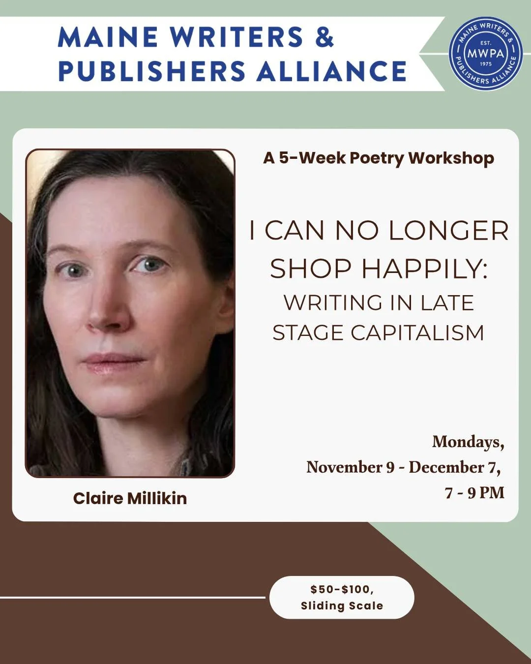 This five-week generative workshop engages short prose and prose poetry to explore our personal relationships to capitalism. Working through prompts and prompting texts each two hour workshop asks participants to draw on their immediate experience of