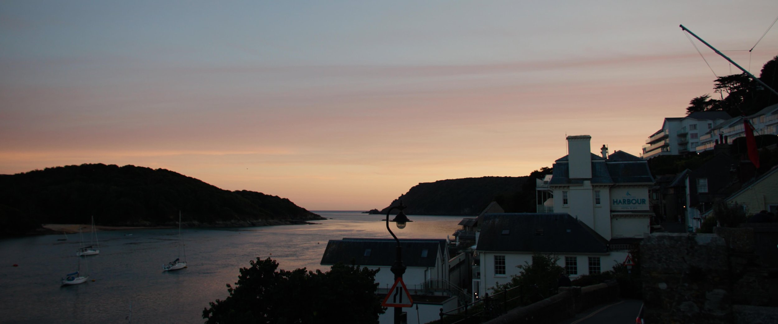 Sunset over the Salcombe Estuary with Salcombe Harbour Hotel &amp; Spa included