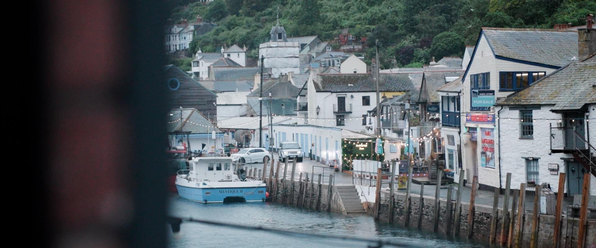 The fish markets on Looe harbour, as seen from the Sardine Factory