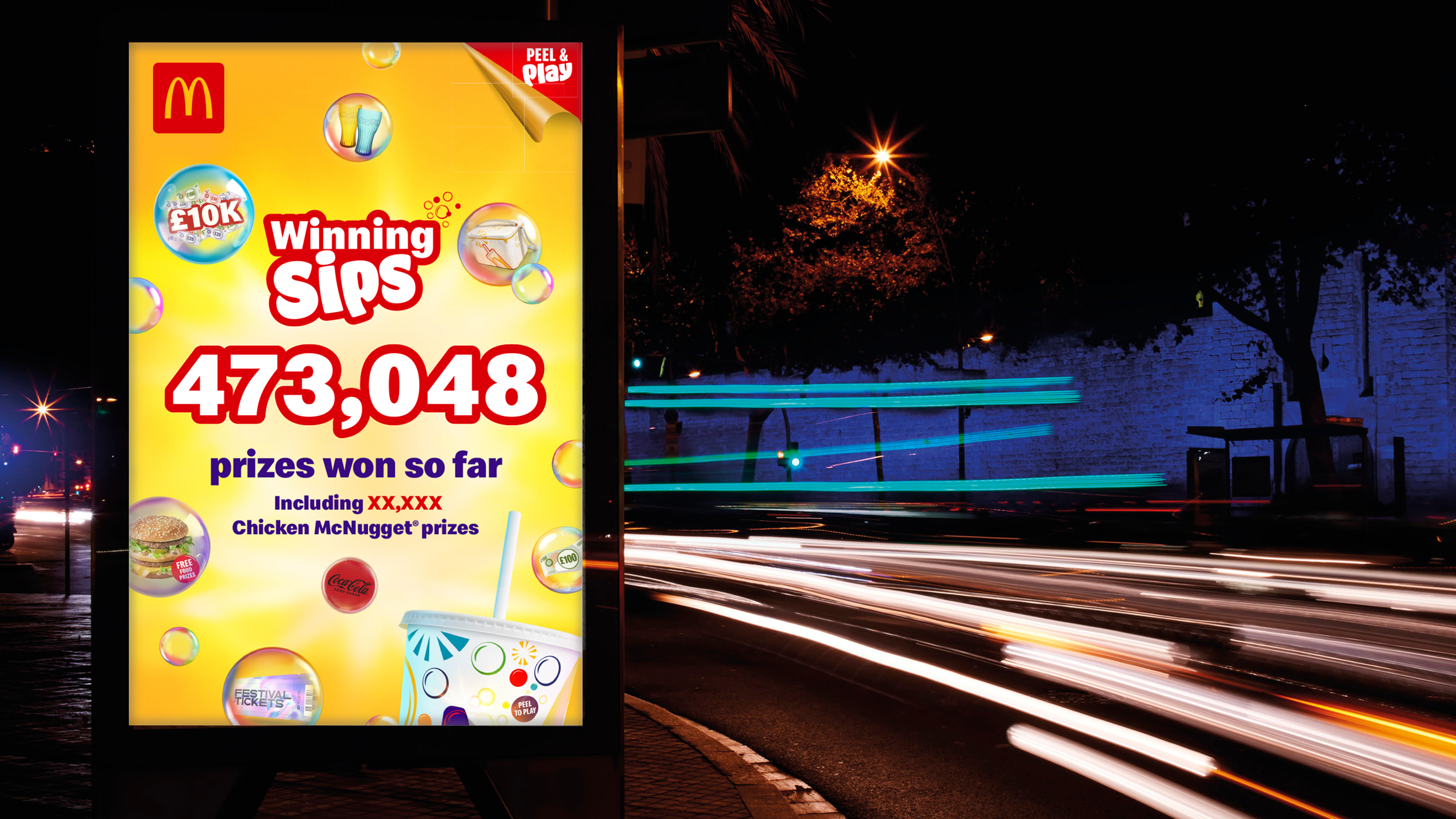 Live OOH Prize Counter