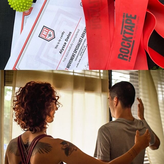 RockTape Certified! I feel very fortunate when my weekends combine two of my favorite things: movement + learning, and I&rsquo;m excited to add another tool to my toolbox with the #FMTMovementSpecialist Certification. I came away with a better unders