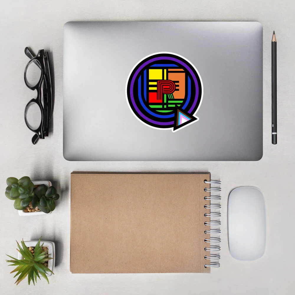 Colorblock Queer Sticker