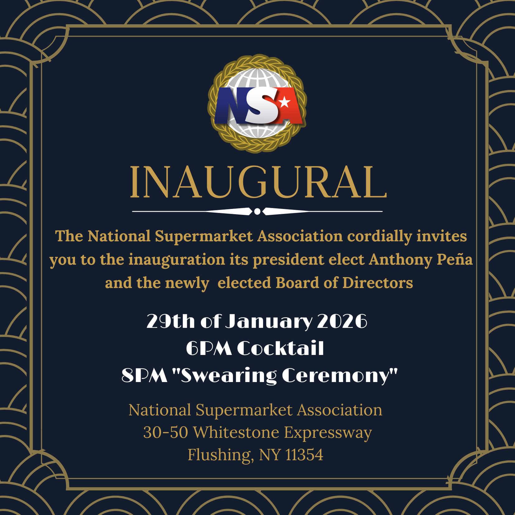 The Swearing Ceremony of the Newly Elected President and Board of Directors 2026