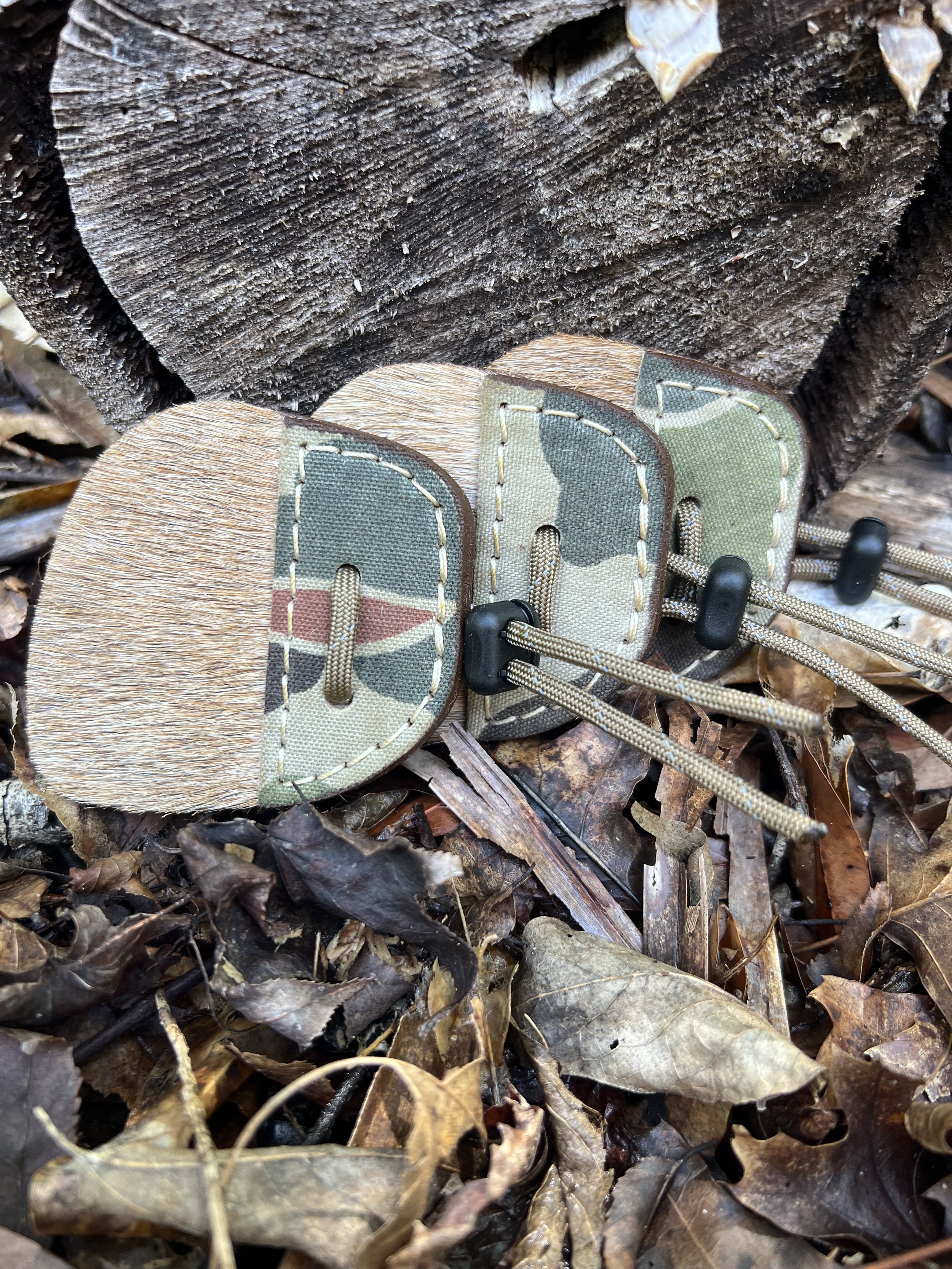 Calf Hair Archery Shooting Tab- Spring Fred Bear Camo