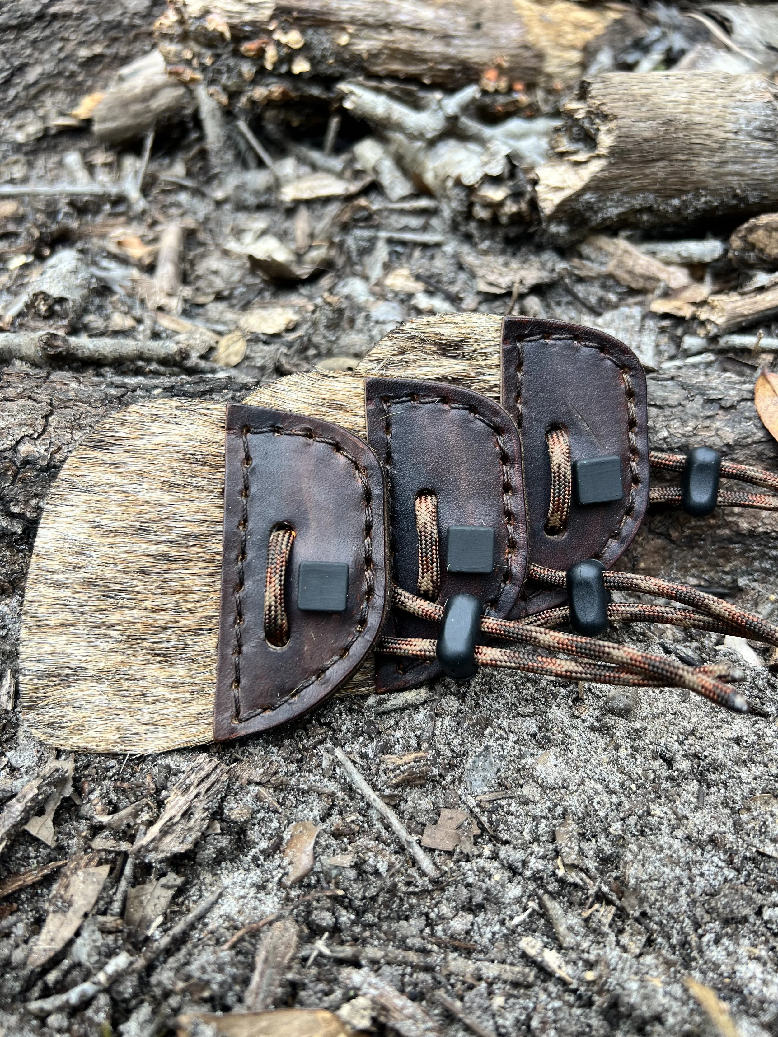 New Omnivore’s Calf Hair Right Clicker Tab- Coffee