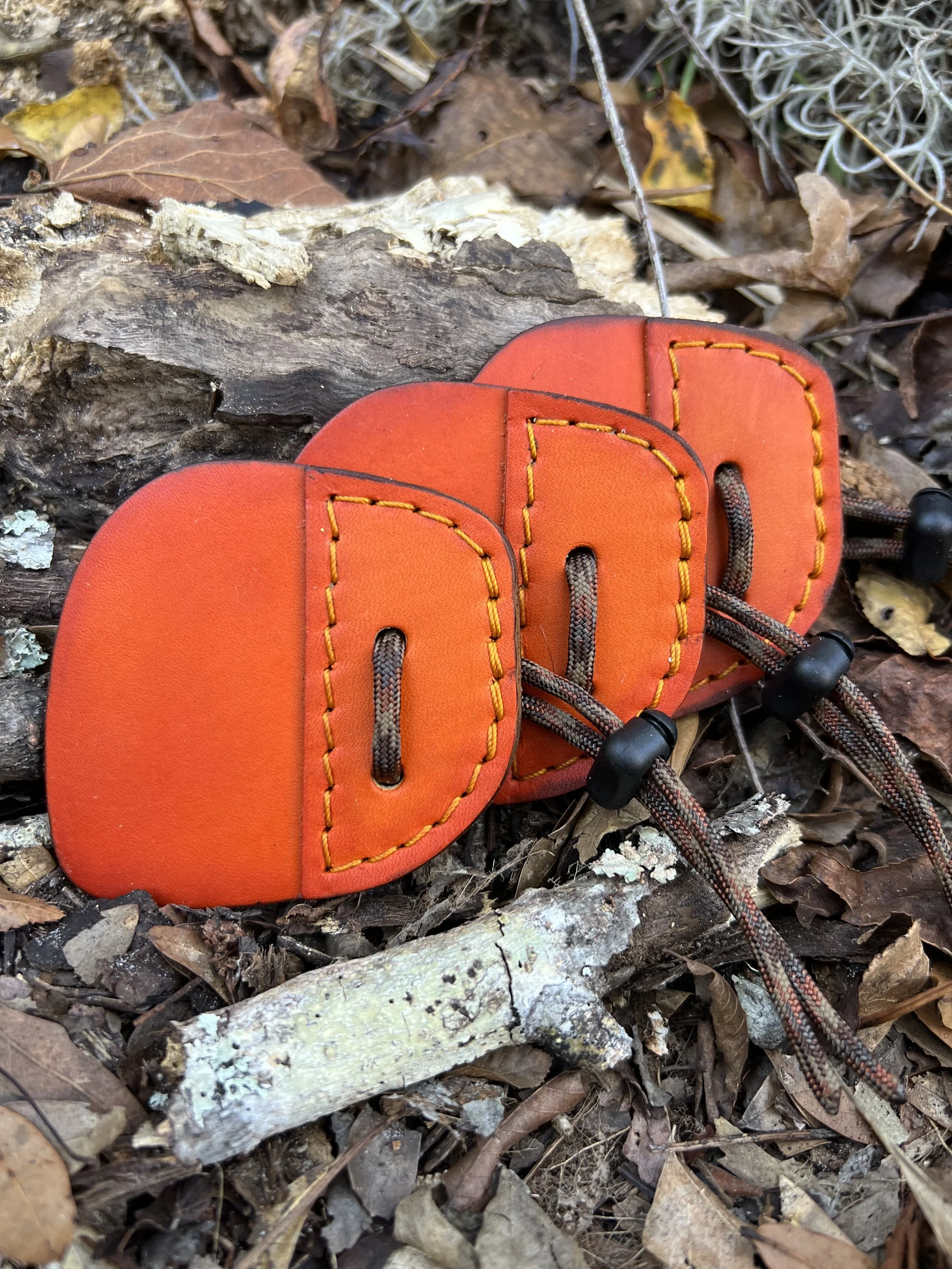 Leather Archery Shooting Tab- Saddle Tan