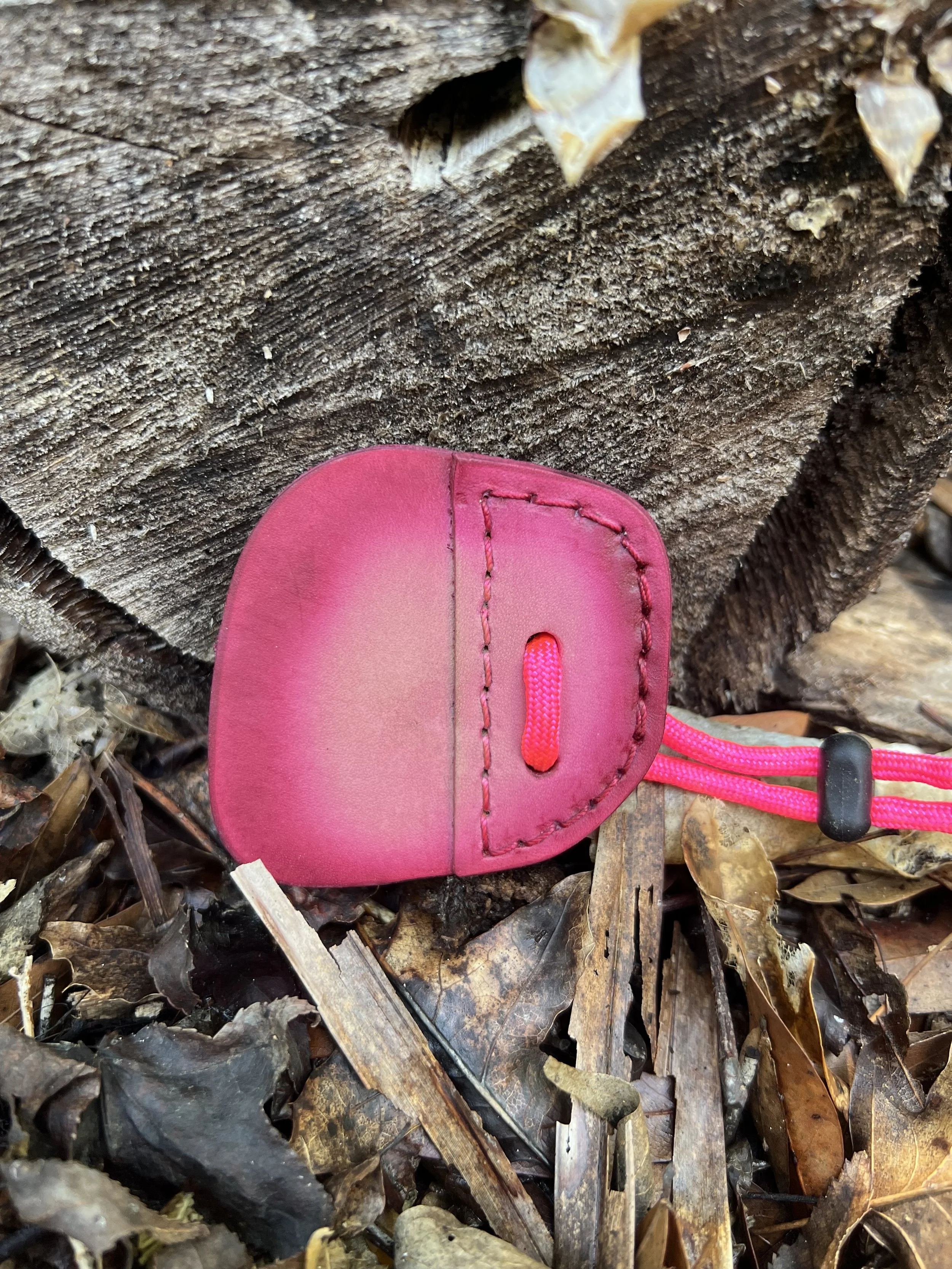 Custom Dump Leather Tab- size medium