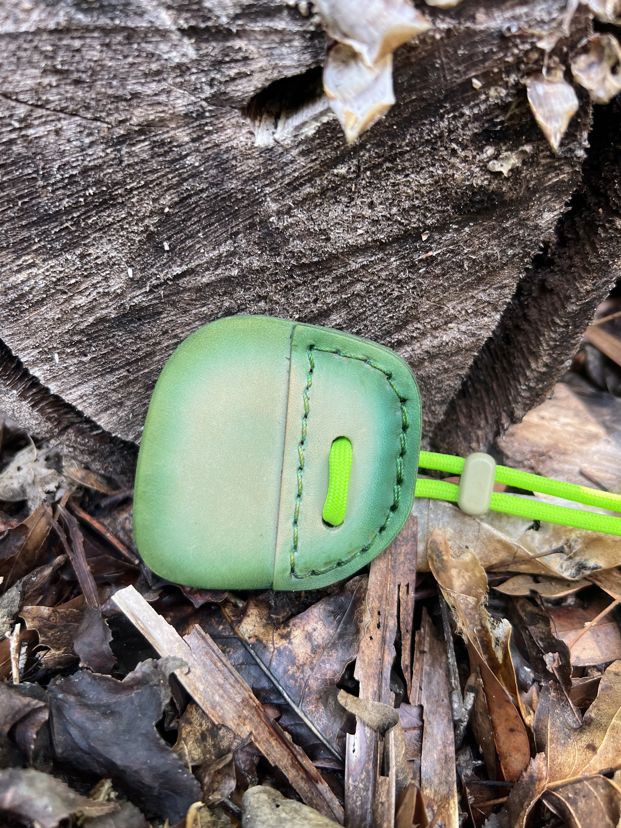 Custom Dump Leather Tab- size medium