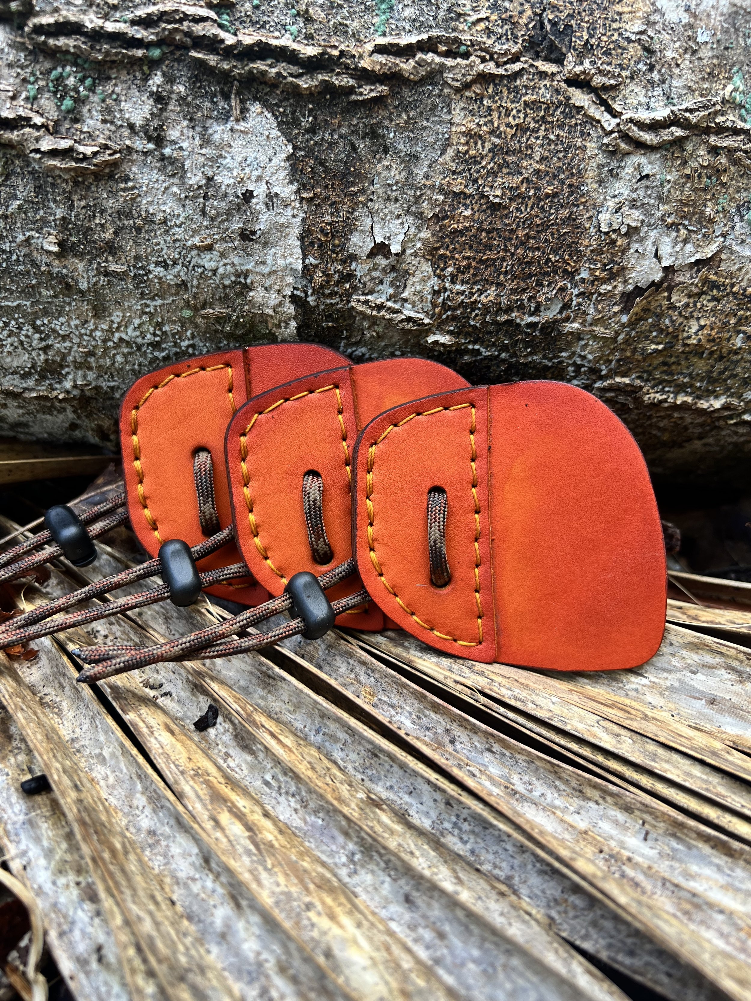 LEFT HAND Leather Archery Shooting Tab