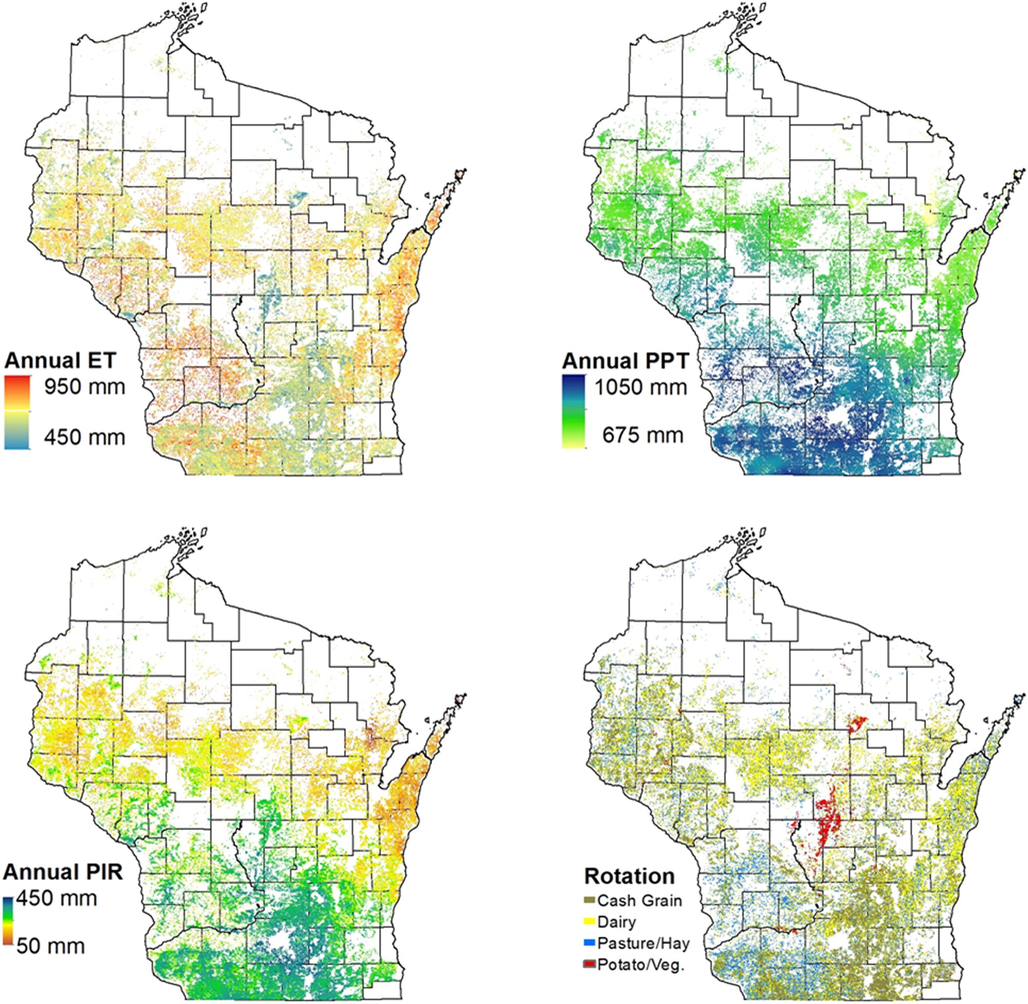 New Study Remotely sensed water budgets for energylimited Midwest Ag