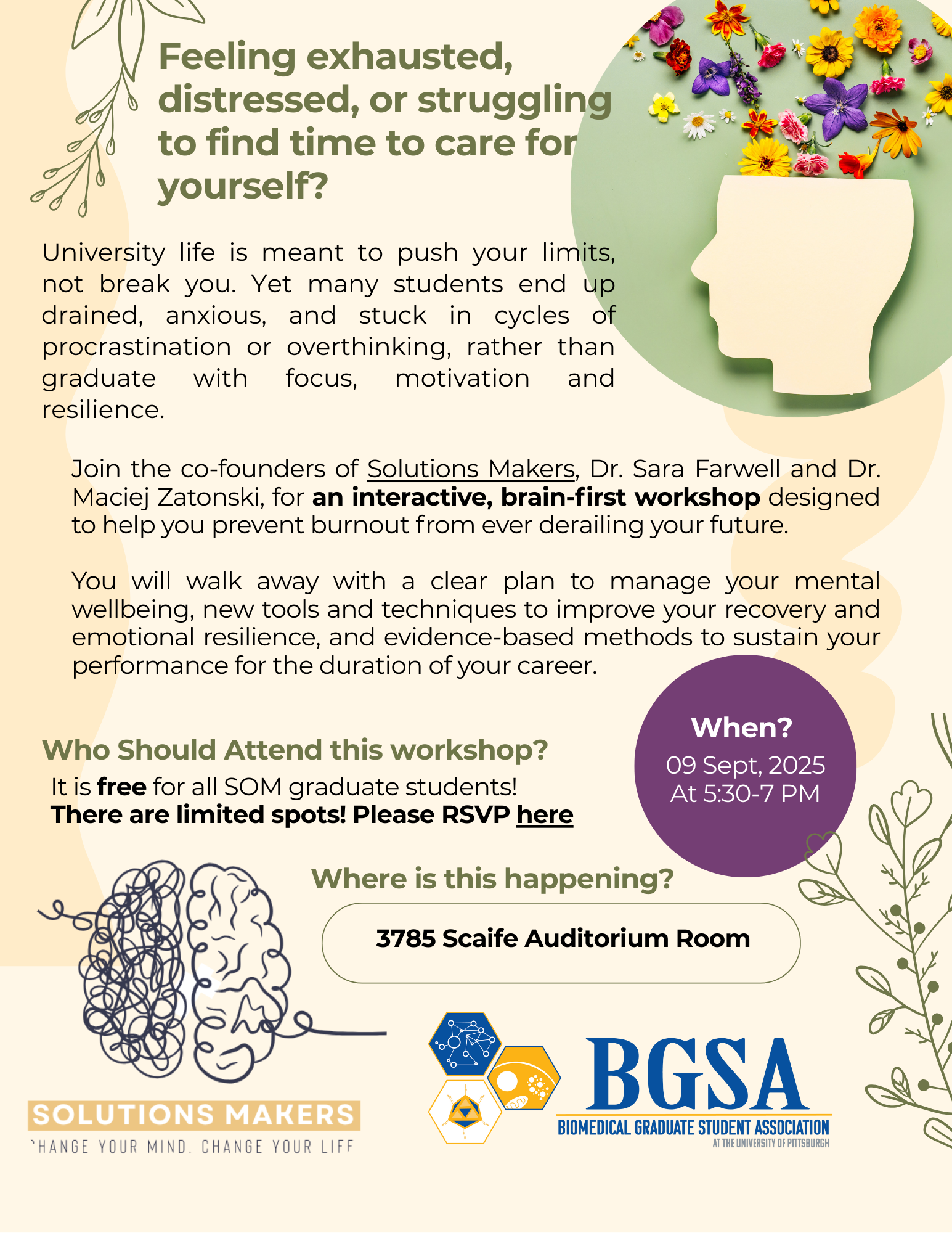 Burnout prevention workshop