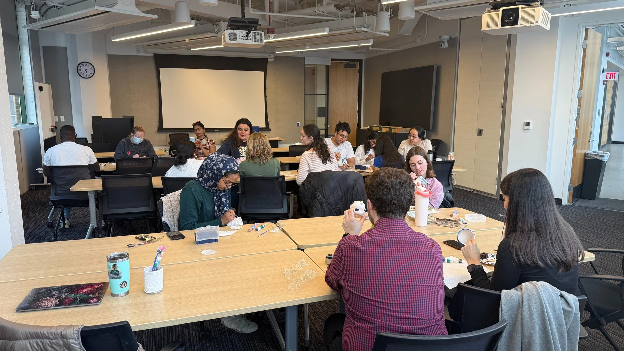 How can we not forget this amazing event that happened last month? BGSA hosted a plant pot painting event at the Assembly, and look at these cool people here being so creative and having a relaxing time! Thanks to Harshita for hosting this event!