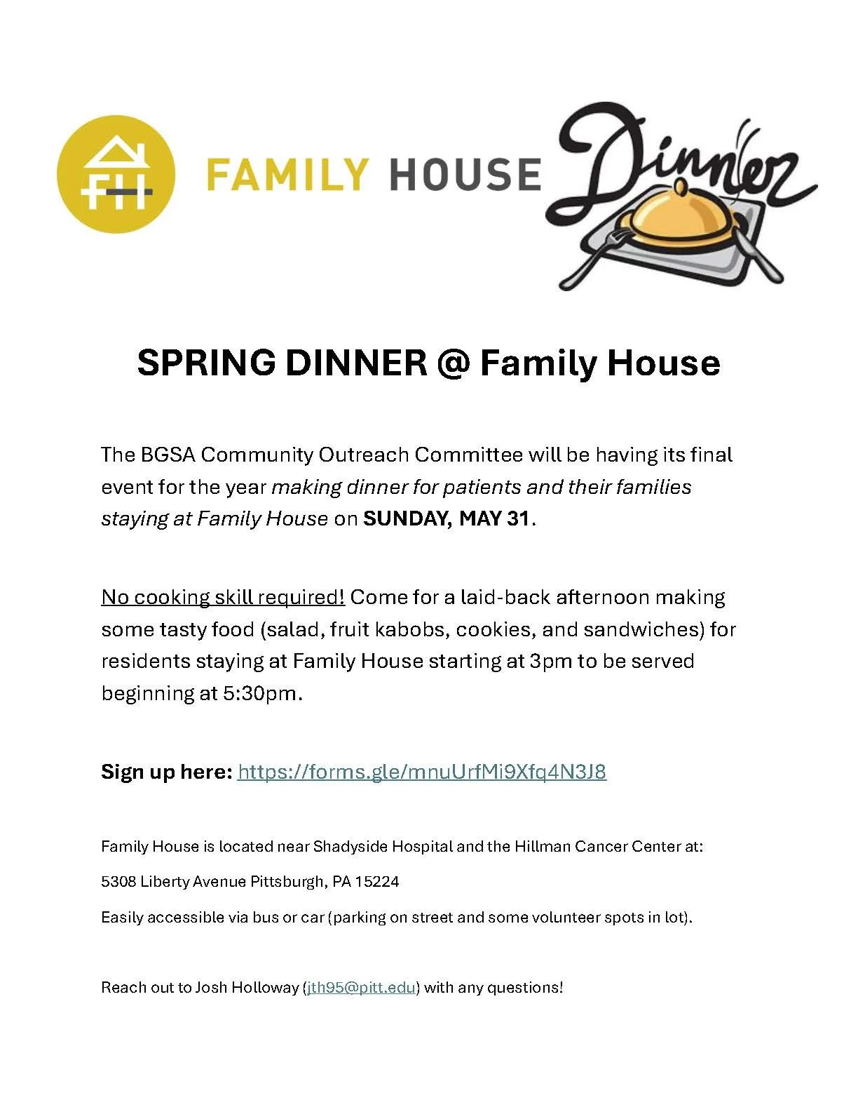 Spring Dinner @ Family House