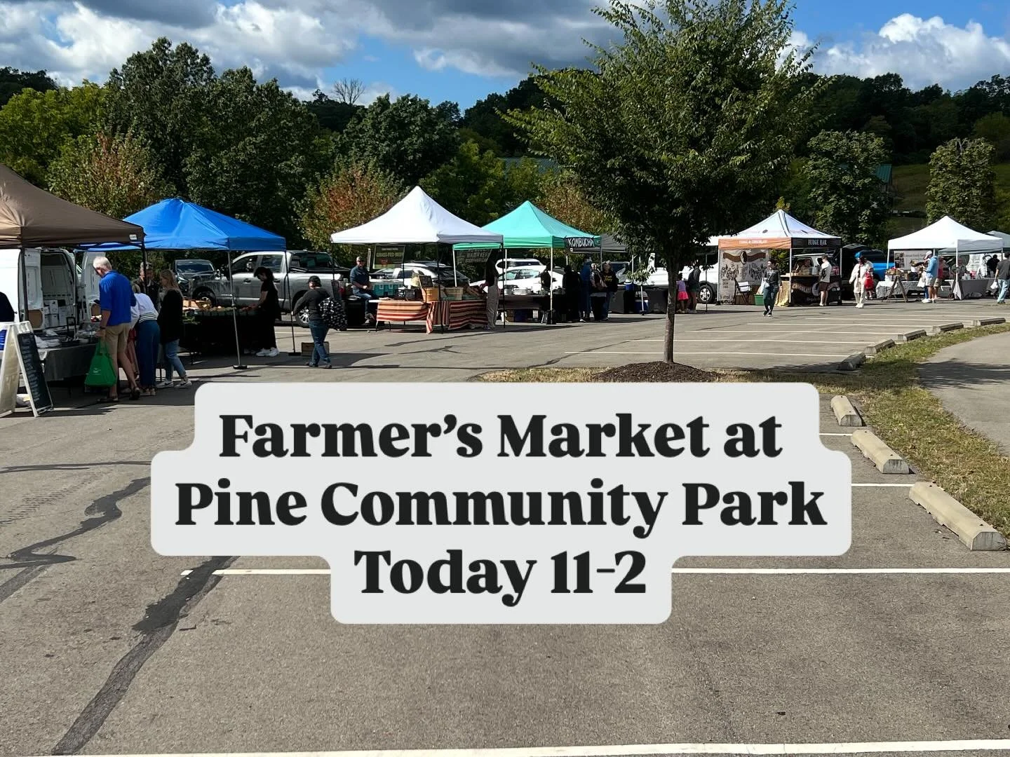 It’s a gorgeous day, come visit us at @thefarmersmarketatpine before you settle in for the Steeler game! βοΈππβοΈ