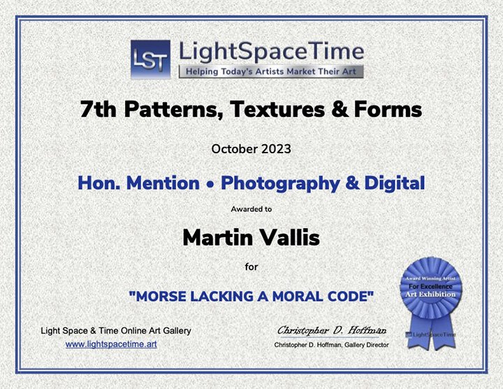 LightSpaceTime - 7th Patterns, Texture and Form Exhibition