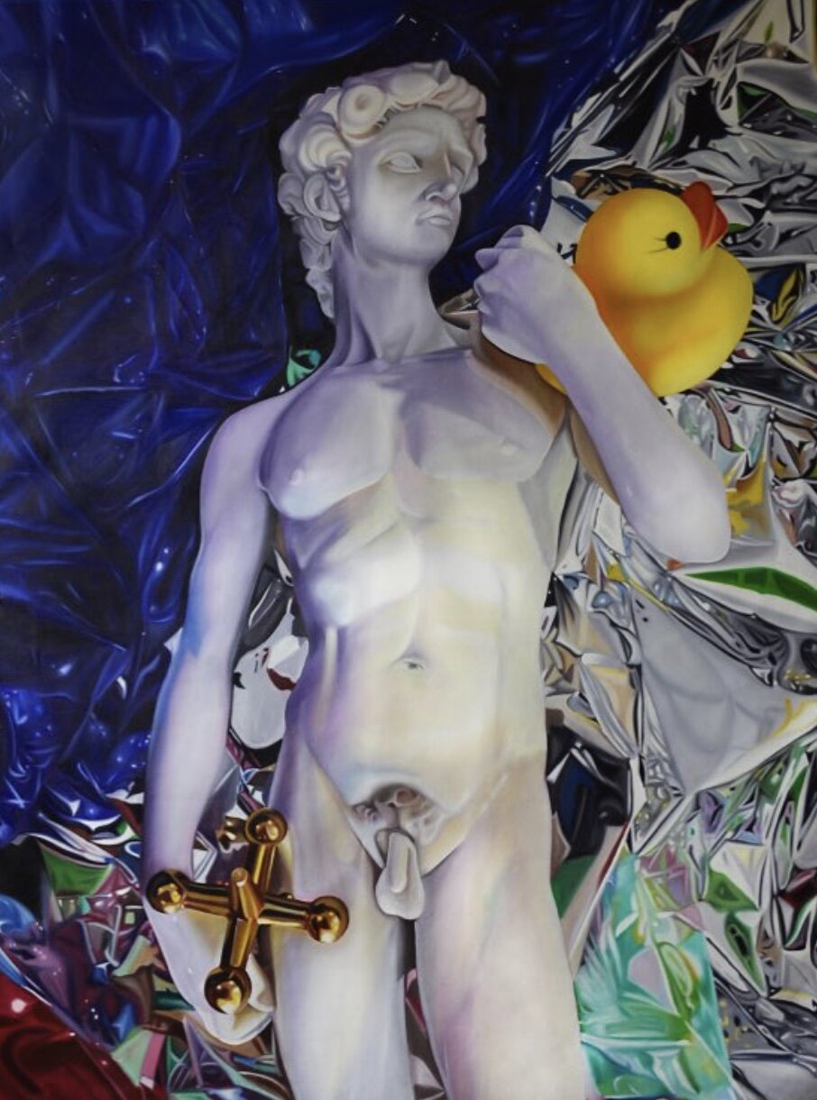   “David”   Changing Icons Series  Oil on canvas  180 x 135 cm  2015 