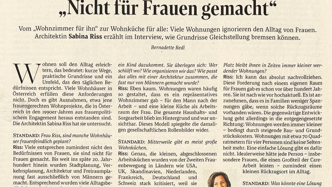 Wohnbau und gesellschaftliche Gleichstellung