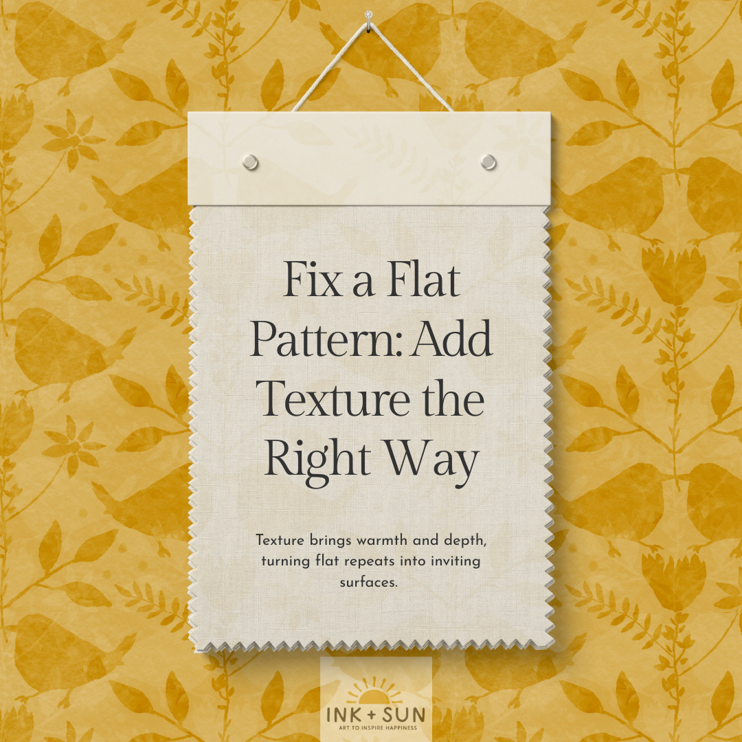 Fix a Flat Pattern: Add Texture the Right Way