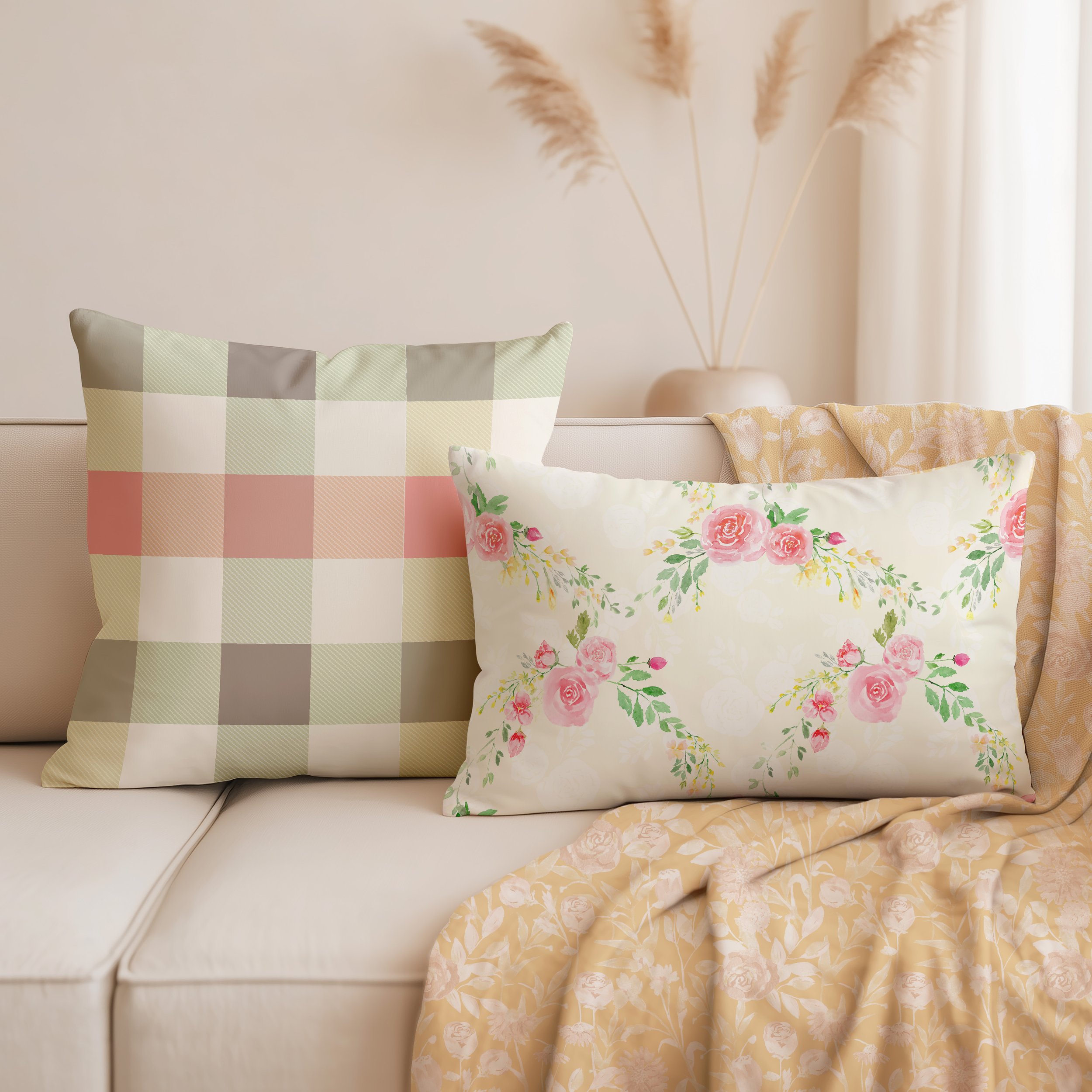 tended garden pillows.inkandsun.jpg