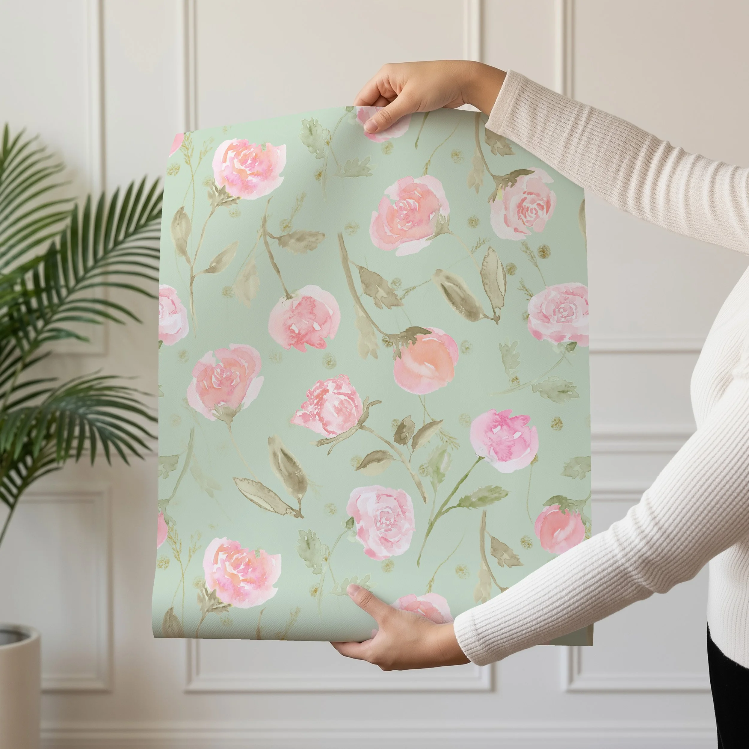 Little Roses aqua wallpaper swatch.ink+sun.jpg