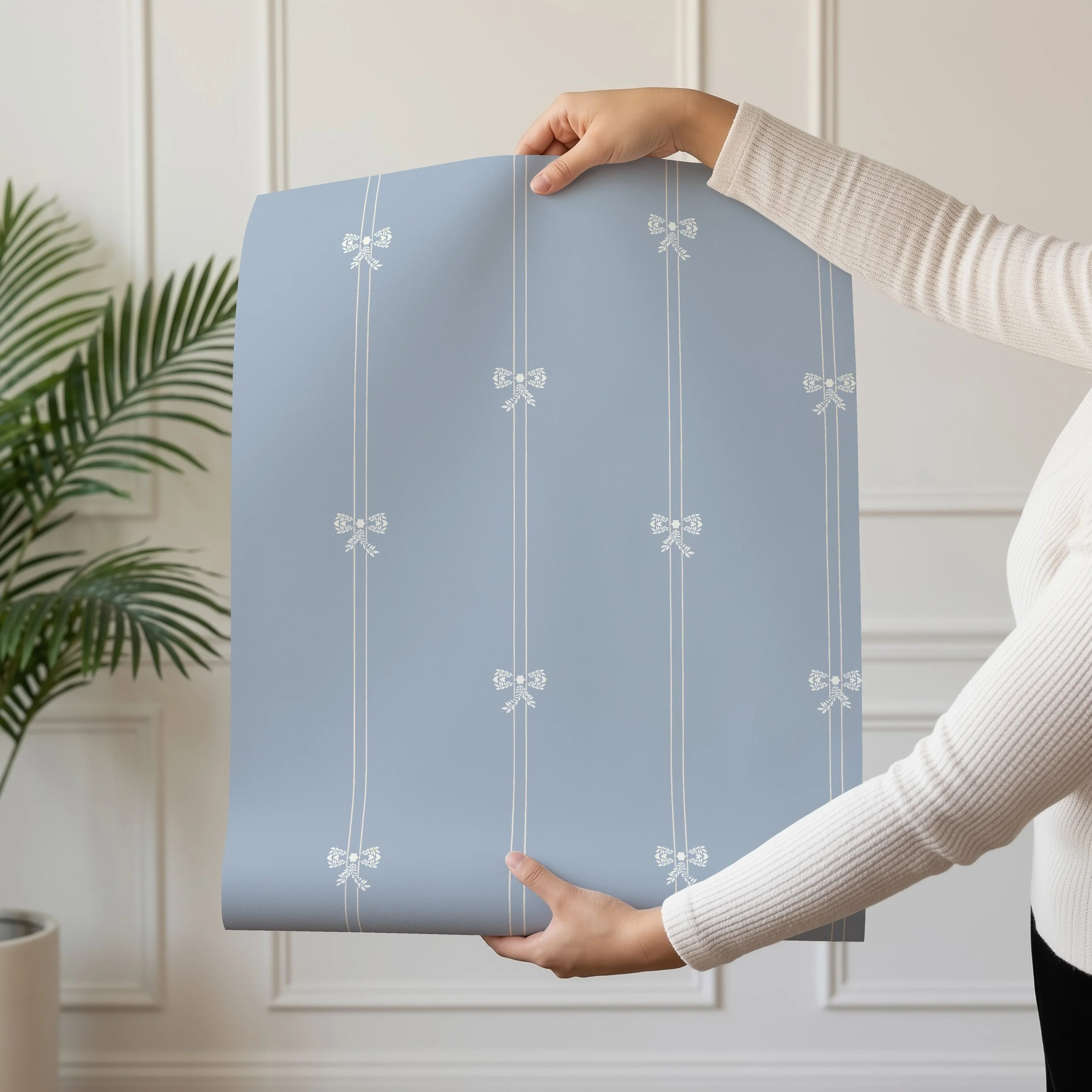 Dressed up stripe blue wallpaper swatch.ink+sun.jpg
