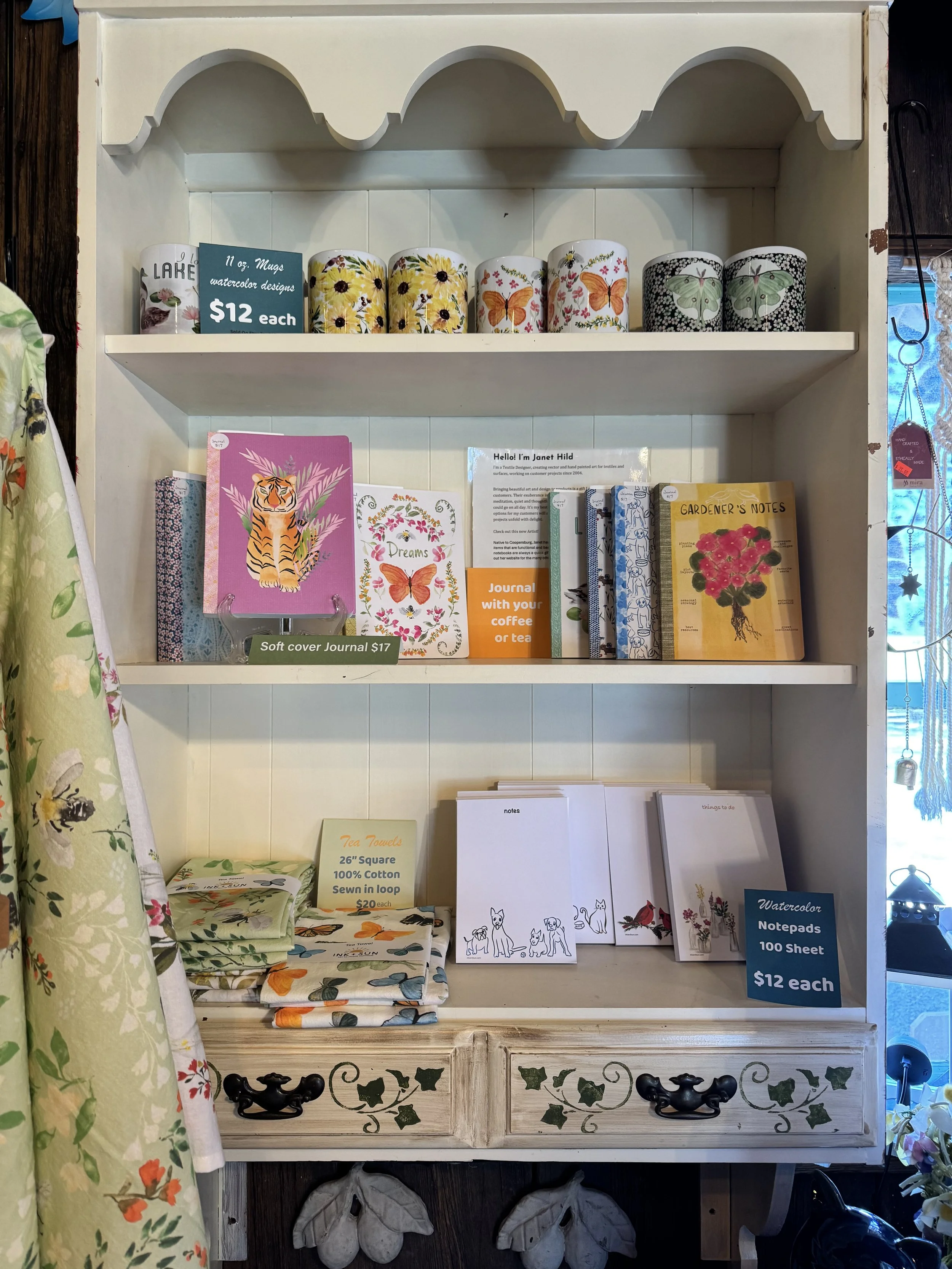 Rosedale Growers shop display.Ink+Sun