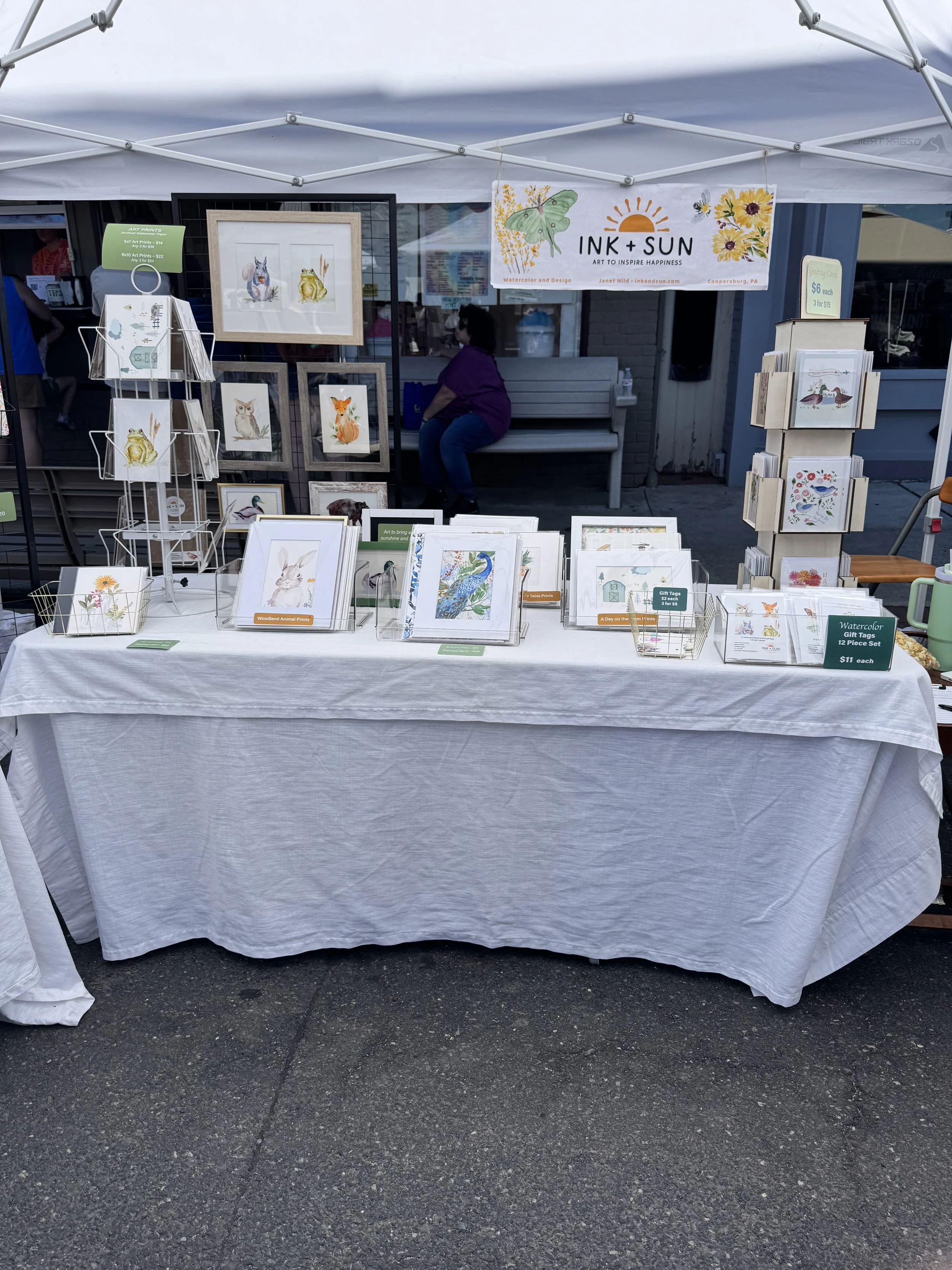 Image of craft market display.Ink+Sun