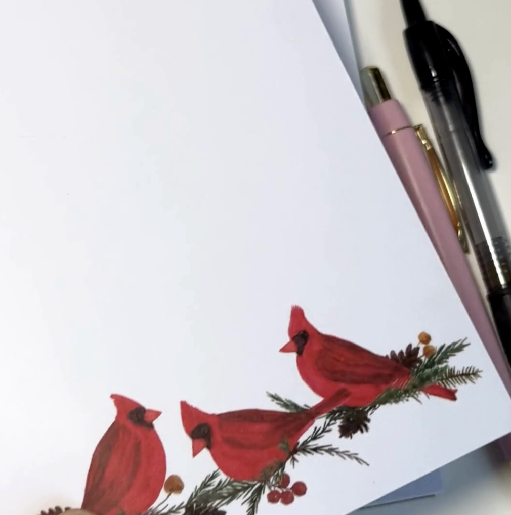 Cardinals Holiday Notepad 100-Sheet 5x7 inch (Copy)