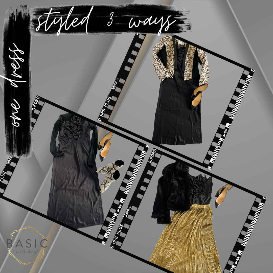 One dress, styled 3 ways